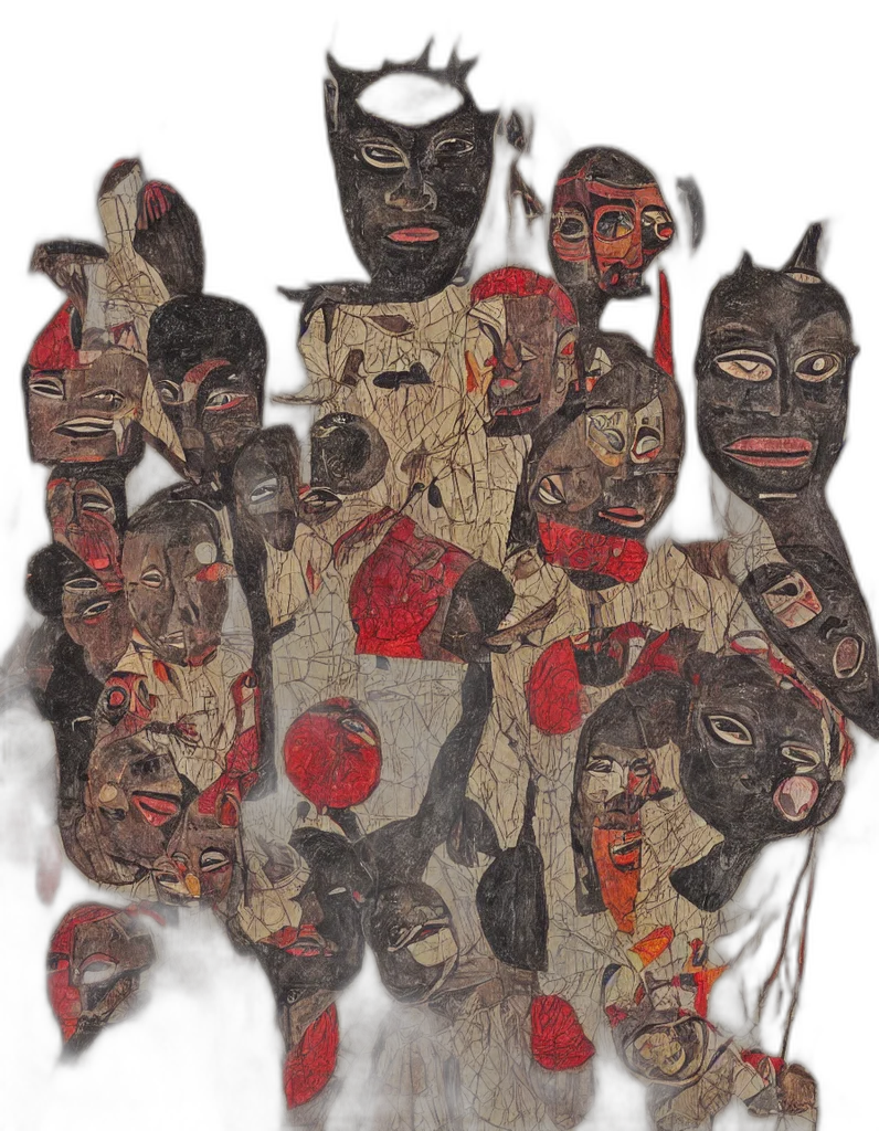 mask, staff, face, concept art transparent PNG cut-out