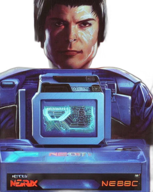 robot, face, cyberpunk, vaporwave transparent PNG cut-out