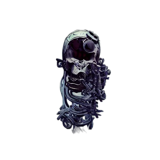 robot, mask, weapon, creature transparent PNG cut-out