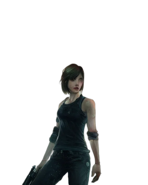 dress, weapon, staff, concept art transparent PNG cut-out