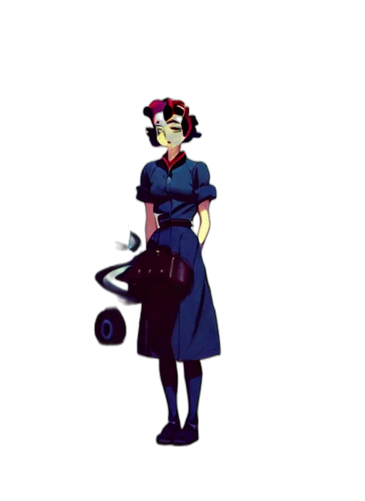 staff, dress, hat, weapon transparent PNG cut-out