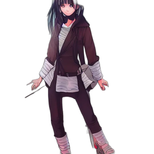 jacket, staff, sword, weapon transparent PNG cut-out