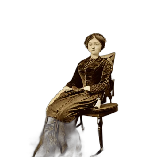 dress, staff, furniture, hat transparent PNG cut-out