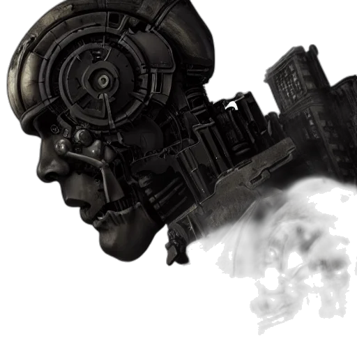 robot, weapon, face, mask transparent PNG cut-out