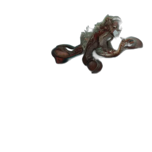 dragon, creature, staff, hair transparent PNG cut-out