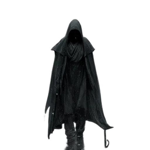 jacket, staff, mask, umbrella transparent PNG cut-out