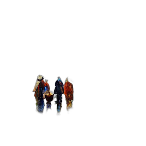 hat, staff, robot, jacket transparent PNG cut-out