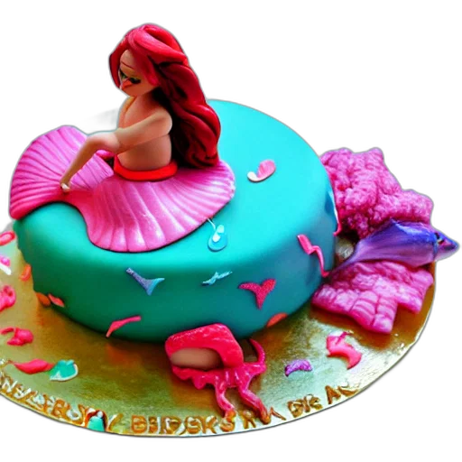 3d render, photorealistic, underwater, mermaid transparent PNG cut-out