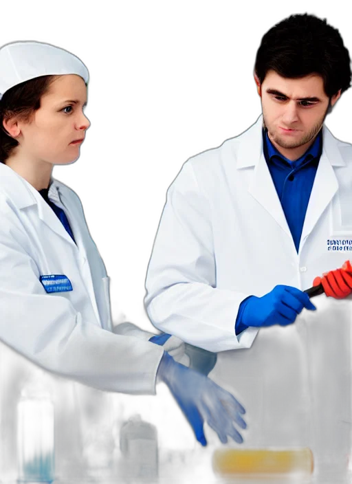 staff, chemists, white, coats transparent PNG cut-out