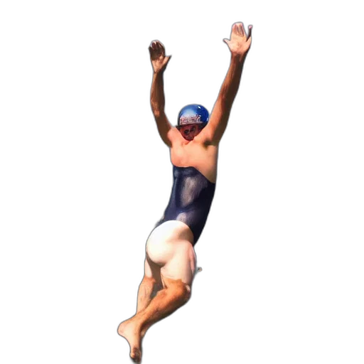 creature, 3d render, jumping, into transparent PNG cut-out
