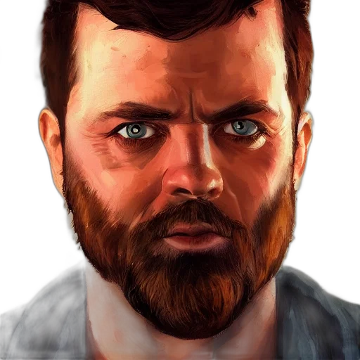 face, photorealistic, concept art, comic book art transparent PNG cut-out