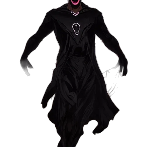 mask, creature, dress, staff transparent PNG cut-out