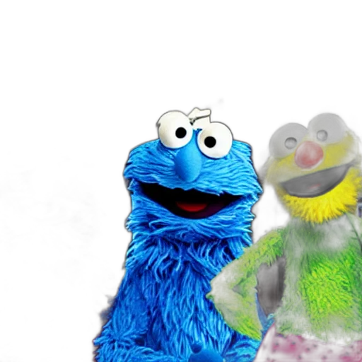 sesame, street, characters, bank transparent PNG cut-out