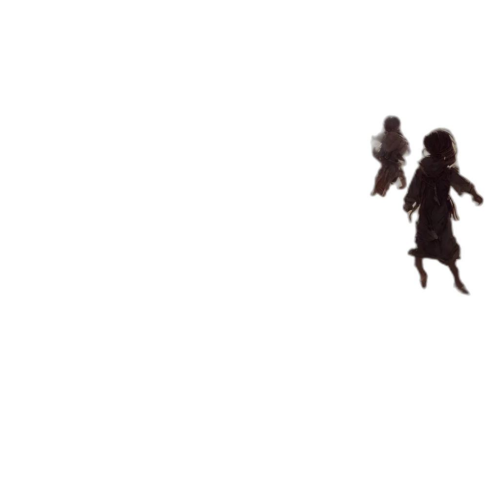dress, robot, creature, hair transparent PNG cut-out
