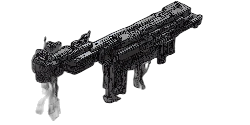 weapon, animal, concept art, 3d render transparent PNG cut-out
