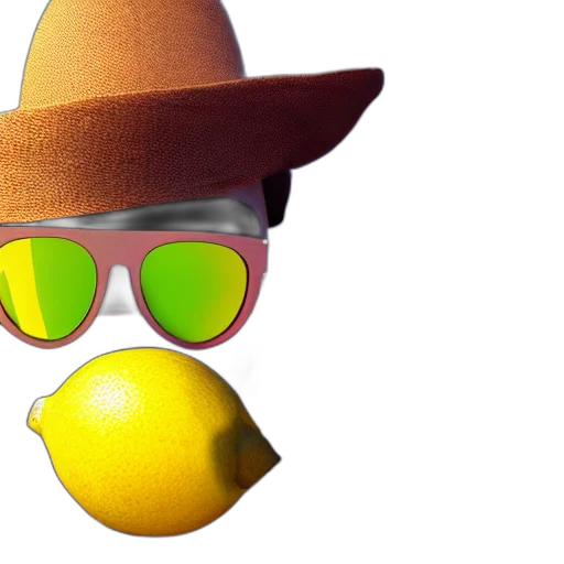 hat, mask, 3d render, photorealistic transparent PNG cut-out