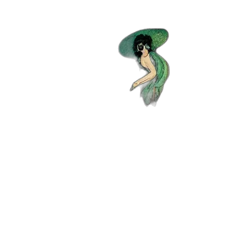 hat, staff, creature, dress transparent PNG cut-out