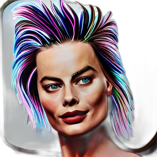 hair, face, jewelry, photorealistic transparent PNG cut-out