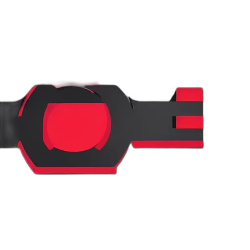 weapon, staff, 3d render, red transparent PNG cut-out