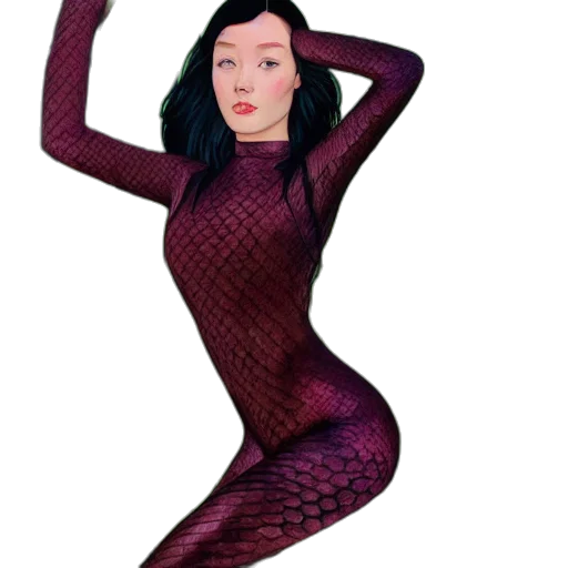 dress, creature, cartoon, fantasy art transparent PNG cut-out