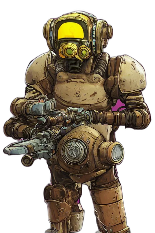 robot, weapon, mask, staff transparent PNG cut-out