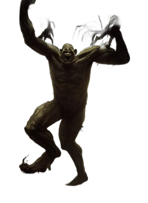 creature, animal, mask, staff transparent PNG cut-out