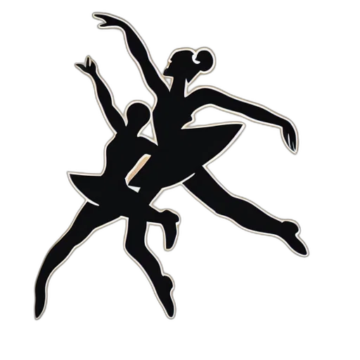 concept art, 3d render, ballerina, rushing transparent PNG cut-out