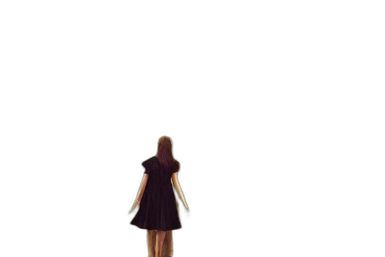 dress, robot, jacket, hair transparent PNG cut-out