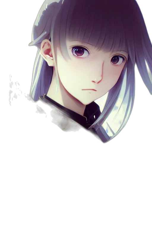 face, robot, crown, staff transparent PNG cut-out