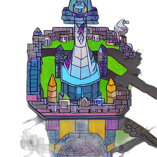 crown, robot, staff, weapon transparent PNG cut-out