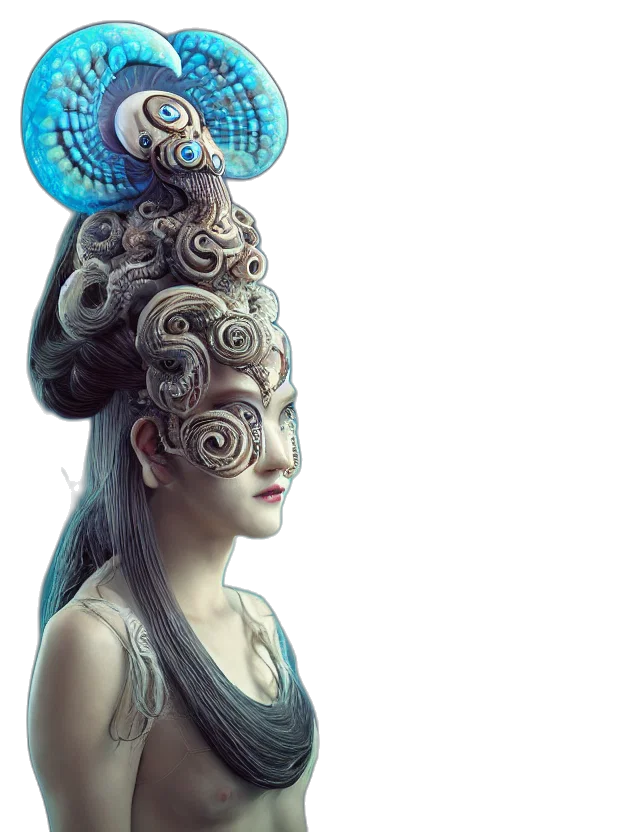 mask, crown, face, robot transparent PNG cut-out