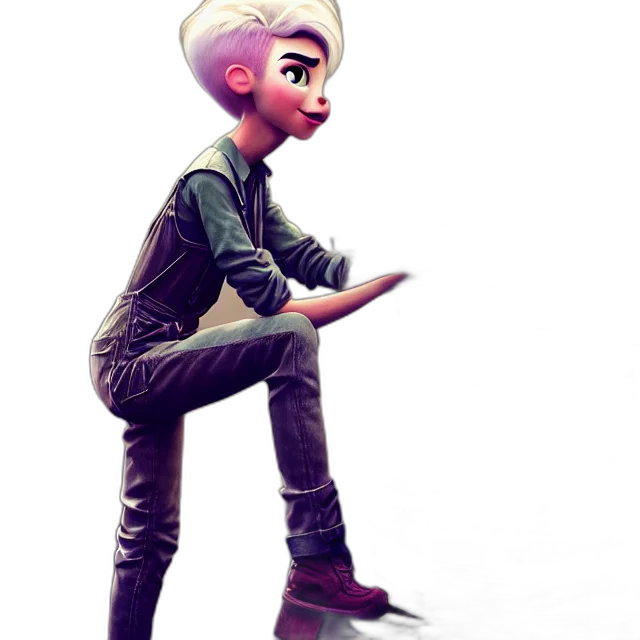 staff, jacket, robot, creature transparent PNG cut-out