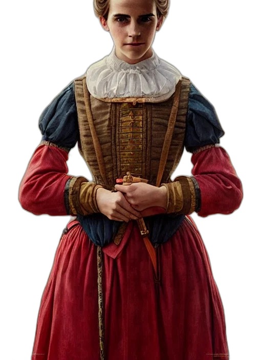 jacket, dress, staff, face transparent PNG cut-out
