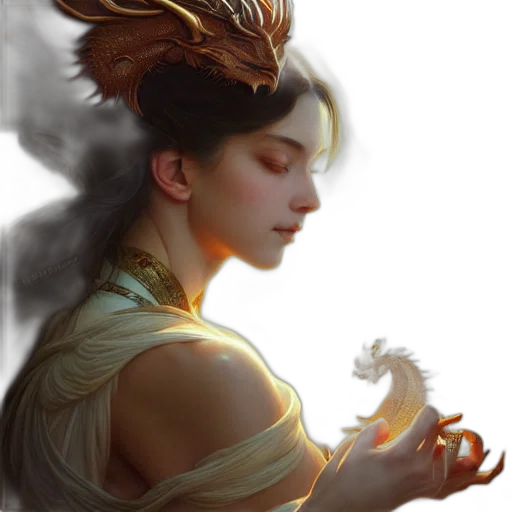 dragon, jewelry, fantasy art, concept art transparent PNG cut-out