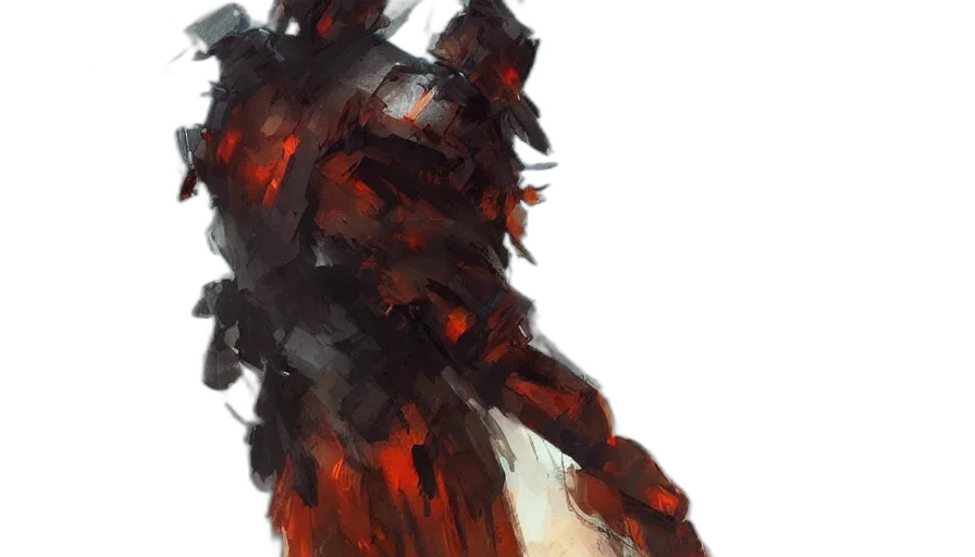 dragon, dress, sword, weapon transparent PNG cut-out