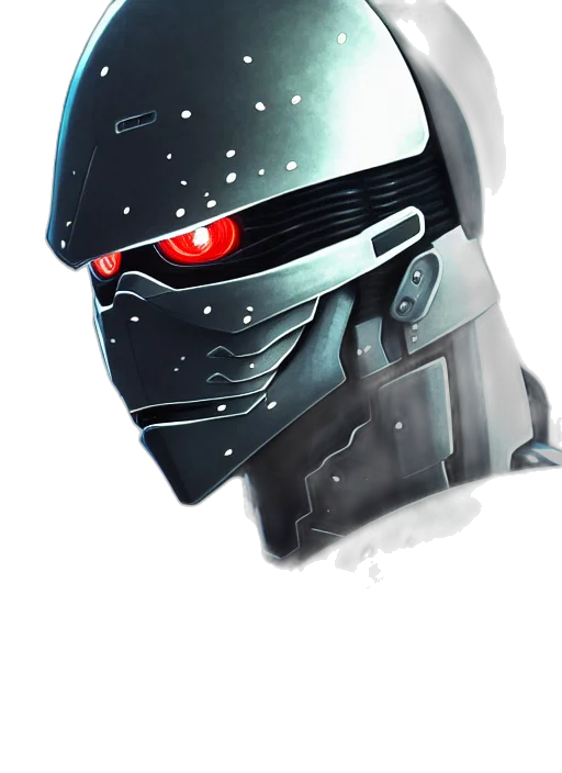 robot, mask, face, concept art transparent PNG cut-out