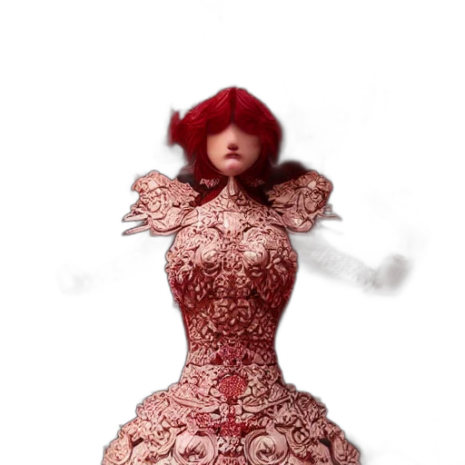 dress, crown, robot, creature transparent PNG cut-out