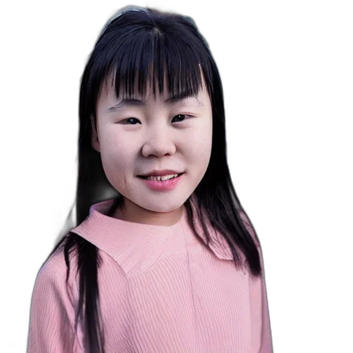 face, dress, staff, hair transparent PNG cut-out