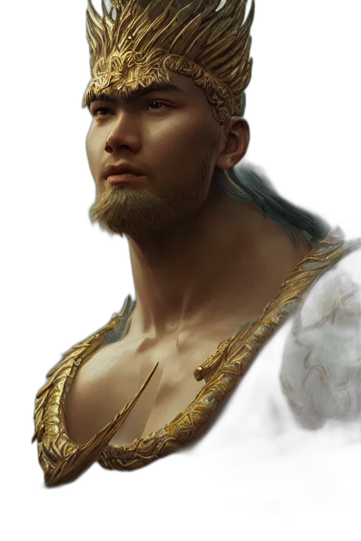 face, crown, staff, sword transparent PNG cut-out