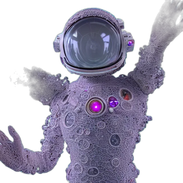 robot, creature, staff, mask transparent PNG cut-out