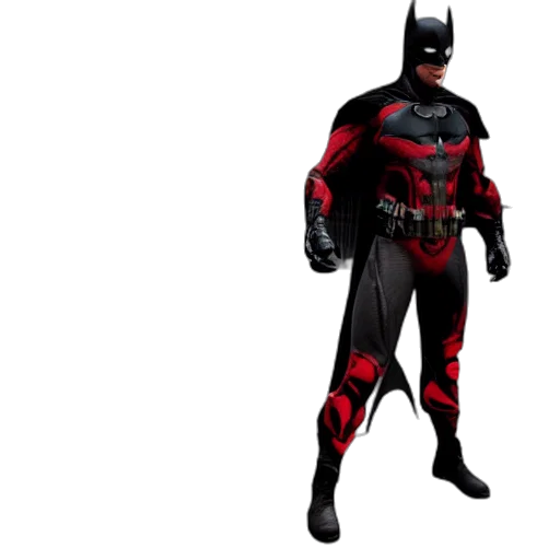 concept art, comic book art, 3d render, batman transparent PNG cut-out