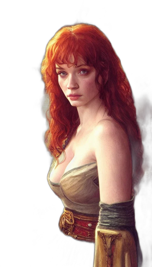 dress, dragon, face, fantasy art transparent PNG cut-out