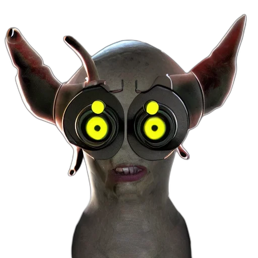 mask, creature, staff, face transparent PNG cut-out