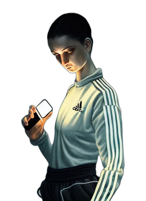 jacket, staff, robot, face transparent PNG cut-out