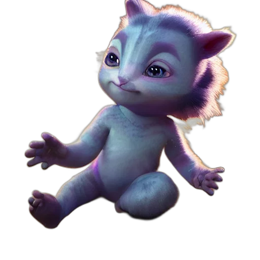 creature, dragon, animal, staff transparent PNG cut-out