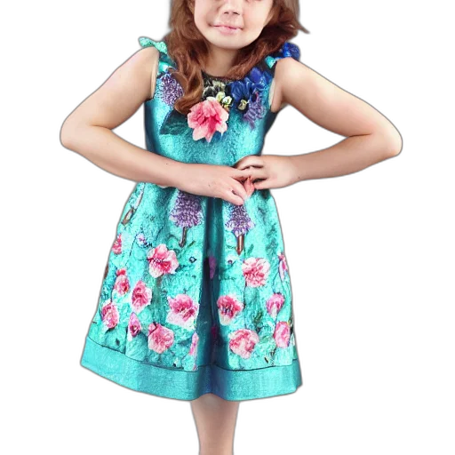 dress, 3d render, photorealistic, cartoon transparent PNG cut-out