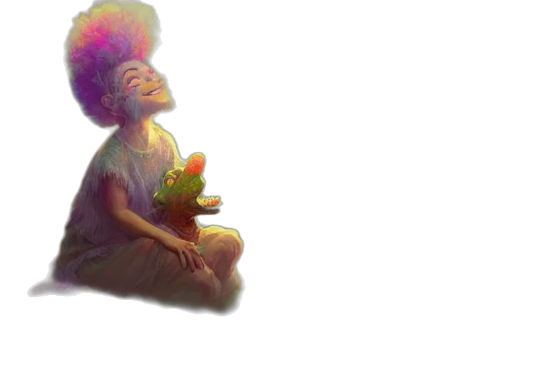 crown, flower, concept art, 3d render transparent PNG cut-out