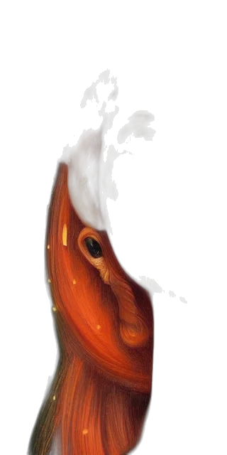 dragon, mask, face, hair transparent PNG cut-out