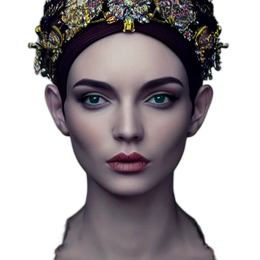 crown, jewelry, face, mask transparent PNG cut-out