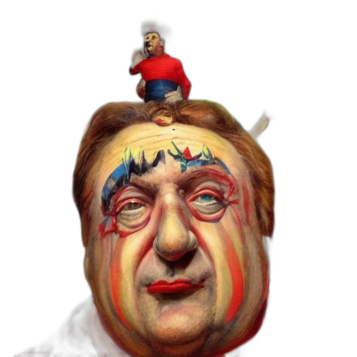 mask, face, creature, staff transparent PNG cut-out